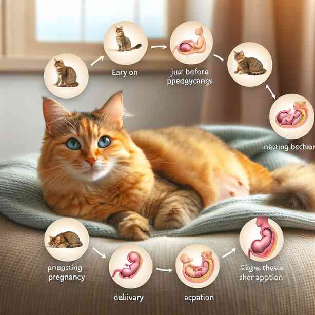 고양이의 임신 주기와 출산 전 조짐 알아보기 고양이의 임신 주기와 출산 전 조짐 알아보기
