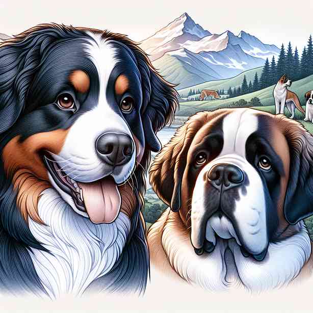 버니즈 마운틴 독과 세인트 버나드, 성격의 차이 버니즈 마운틴 독과 세인트 버나드, 성격의 차이