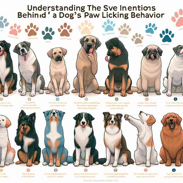 강아지 발 핥는 행동의 7가지 의도 이해하기 강아지 발 핥는 행동의 7가지 의도 이해하기