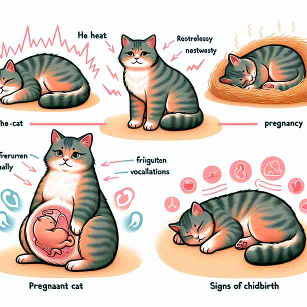 고양이의 생리적 변화 발정, 임신, 출산 징후 고양이의 생리적 변화 발정, 임신, 출산 징후