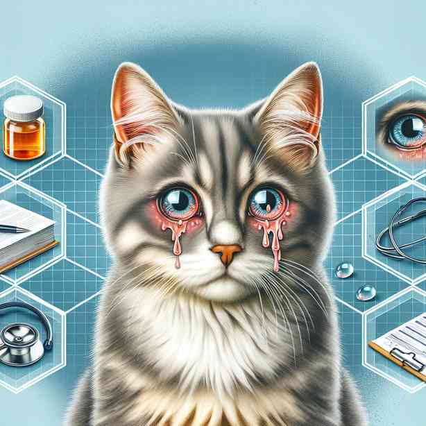 포도막염의 징후 고양이의 눈에서 나타나는 눈물과 고름 포도막염의 징후 고양이의 눈에서 나타나는 눈물과 고름