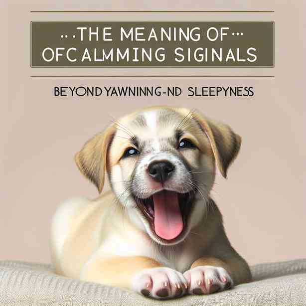 강아지 하품, 졸림 이외의 카밍 시그널 의미는? 강아지 하품, 졸림 이외의 카밍 시그널 의미는?