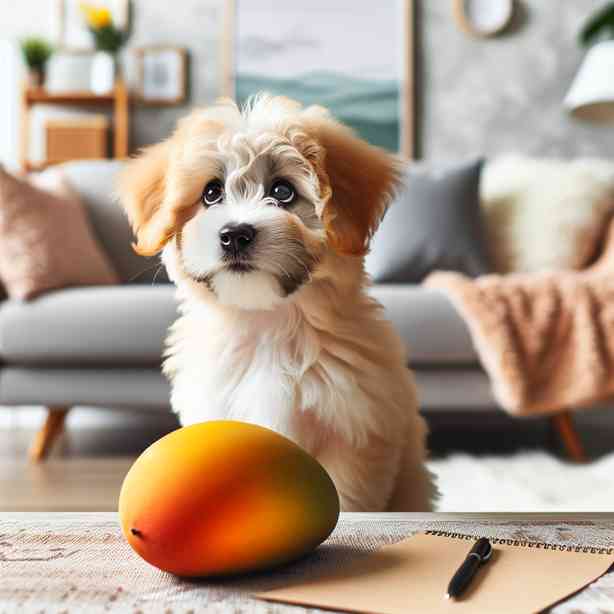 사랑스러운 강아지에게 망고를 어떻게 줄까 사랑스러운 강아지에게 망고를 어떻게 줄까