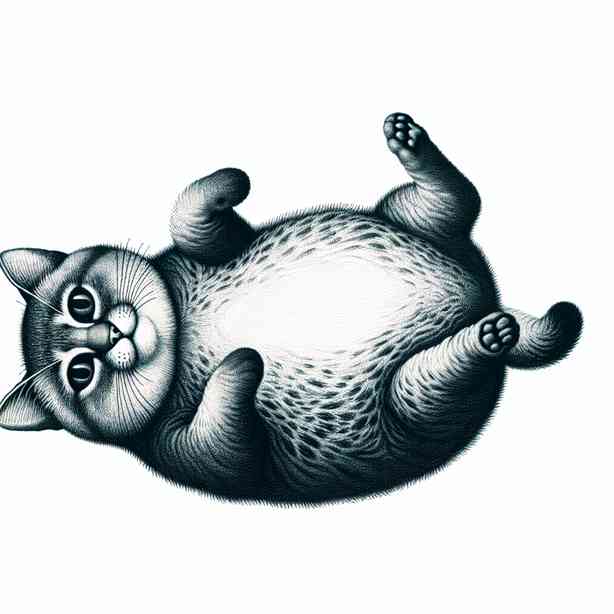 고양이의 뱃살, 알고보니 원시적인 주머니 고양이의 뱃살, 알고보니 원시적인 주머니