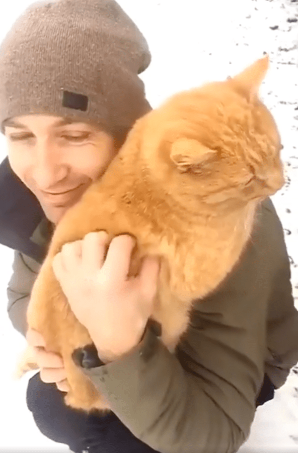 출처 : Reddit / 너무나 행복해보이는 고양이와 사람